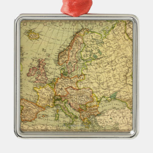 Ornamento De Metal EuropePanoramic MapEurope 3