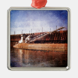 Ornamento De Metal Excelente Vintage, Lagos Freighter