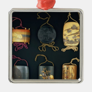 Ornamento De Metal Exemplo do Inro, século XIX