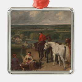 Ornamento De Metal Exercício dos Cavalos Reais (Arte Equina)