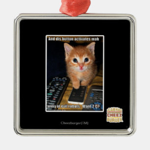 Ornamento De Metal Exército de Robôs Mau