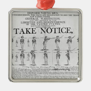 Ornamento De Metal Exército dos EUA que recruta mostrando várias