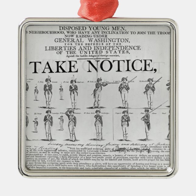 Ornamento De Metal Exército dos EUA que recruta mostrando várias (Frente)