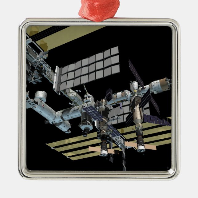 Ornamento De Metal Exibição gerada pelo computador 15 (Frente)