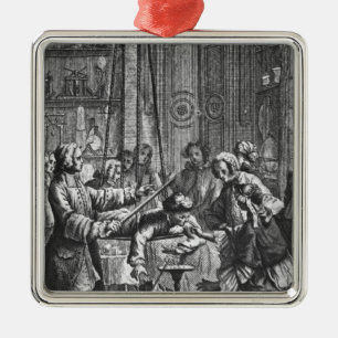 Ornamento De Metal Experiência elétrica feita em um homem