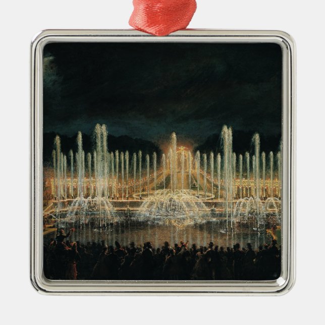 Ornamento De Metal Exposição iluminada da fonte (Frente)