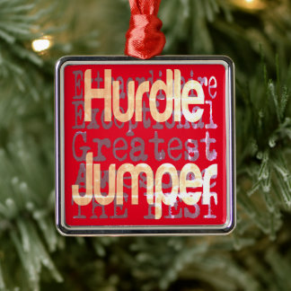 Ornamento De Metal Extraordinário do jumper de Hurdle