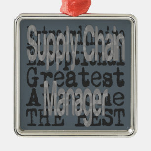 Ornamento De Metal Extraordinário do Supply Chain Manager