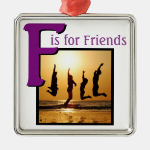 Ornamento De Metal F para amigos