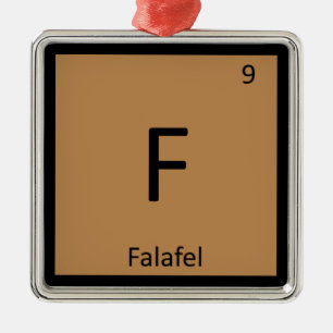 Ornamento De Metal F - Símbolo da Tabela Periódica da Química do Fala