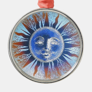 Ornamento De Metal Face do Sol