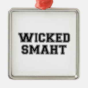 Ornamento De Metal Faculdade esperta má Boston (de Smaht)