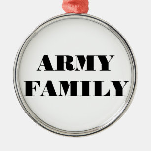 Ornamento De Metal Família Ornament Army