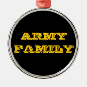 Ornamento De Metal Família Ornament Army