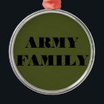 Ornamento De Metal Família Ornament Army<br><div class="desc">Família Ornament Army</div>