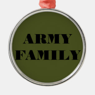 Ornamento De Metal Família Ornament Army
