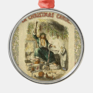 Ornamento De Metal Fantasma do Natal Presente Scrooge