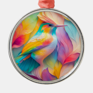 Ornamento De Metal Fantasy Birds Silk Bird