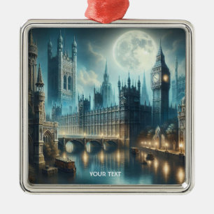Ornamento De Metal Fantasy Cute Gothic London Night