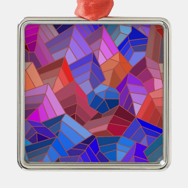 Ornamento De Metal Fantasy Mounains View do Céu (Frente)