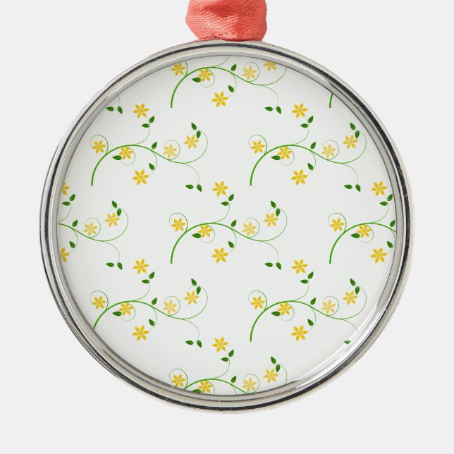Ornamento De Metal Farinhas e flores (Frente)
