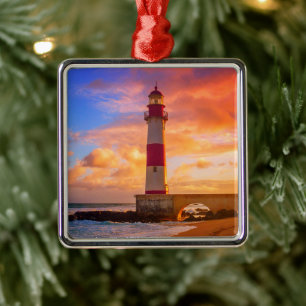 Ornamento De Metal Faróis   Farol de Itapuã Bahia Brasil