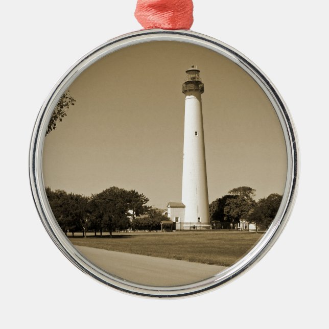 Ornamento De Metal Farol de Cabo maio (Frente)