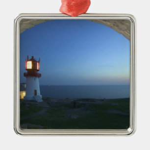 Ornamento De Metal farol de lindesnes, ponto mais meridional da norue