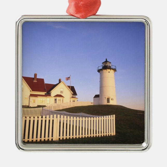 Ornamento De Metal Farol de Nobska, Woods Hole, Massachusetts (Frente)