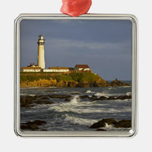 Ornamento De Metal Farol em Pigeon Point State Beach em San 2