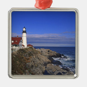 Ornamento De Metal Farol Portland Head Light Maine