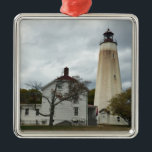 Ornamento De Metal Farol Sandy Hook<br><div class="desc">Farol Sandy Hook</div>