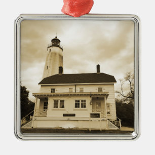 Ornamento De Metal Farol Sandy Hook