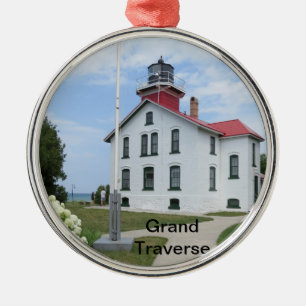 Ornamento De Metal Farol transversal grande