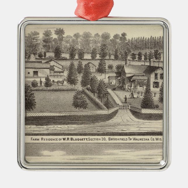 Ornamento De Metal Fazendas e residências de WR Blodgett & GC Daubner (Frente)