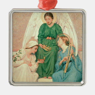 Ornamento De Metal Fé, esperança e amor
