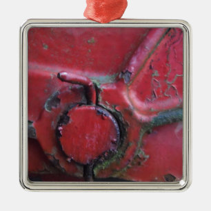Ornamento De Metal Fechamento de caminhão ruidoso vermelho