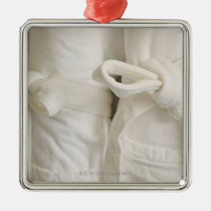 Ornamento De Metal Feche acima das toalhas nos termas