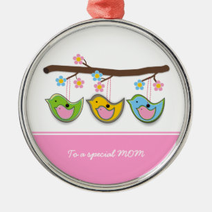 Ornamento De Metal Feijões-prenhes-cegas-de-flores Dia de as mães