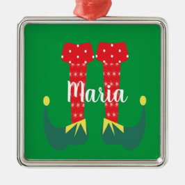 Ornamento De Metal Feiras de Natal de Elf Bonito Retro Presente