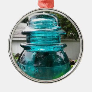 Ornamento De Metal Feito nos EUA, isolador do vintage
