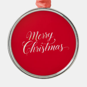 Ornamento De Metal Feliz Ano Novo Natal Alegre Temporada de Feriados