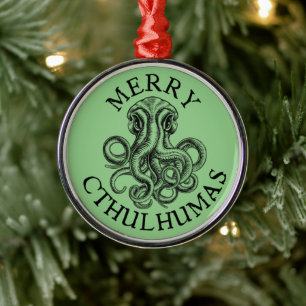 Ornamento De Metal Feliz Cthulhumas Cthulhu Lovecraft