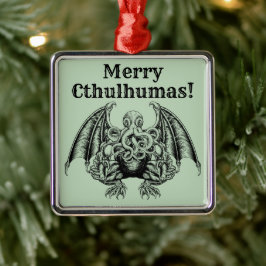 Ornamento De Metal Feliz Cthulhumas Lovecraft Cthulhu