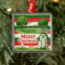'Feliz Golfmas!' Presente de Golfe Personalizável