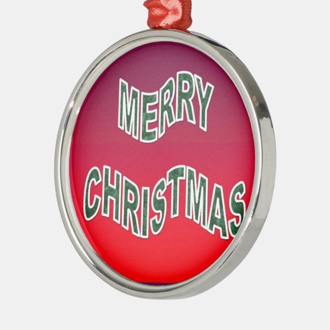 Ornamento De Metal Feliz Natal (Esquerda)
