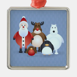 Ornamento De Metal Feliz Natal