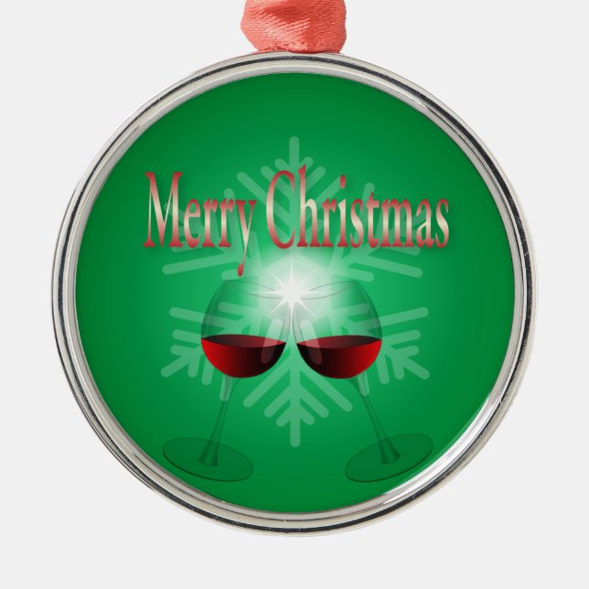 Ornamento De Metal Feliz Natal (Frente)