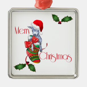 Ornamento De Metal Feliz Natal