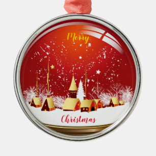 Ornamento De Metal Feliz Natal